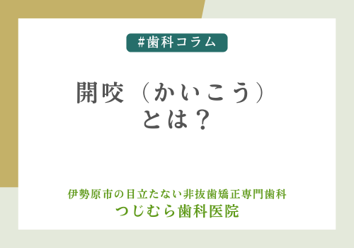 開咬（かいこう）とは？