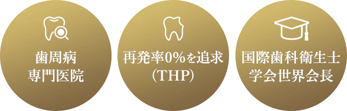 歯周病専門医院　再発率0%を追求(THP)　国際歯科衛生士学会世界会長