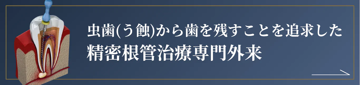 虫歯(う蝕)から歯を残す精密根管治療専門外来